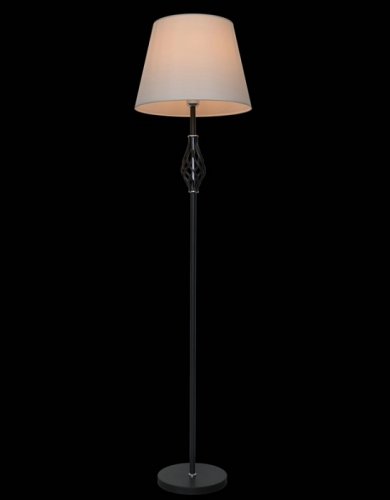 Торшер напольный (светильник) Мелодия Света абажур из ткани 220В 9172-BK Черный картинка 